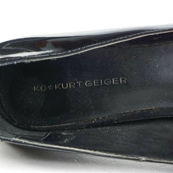 Kurt Geiger Heels KG Black Patent Leather Pointed Toe 38 - US 8 - Picture 7 of 10